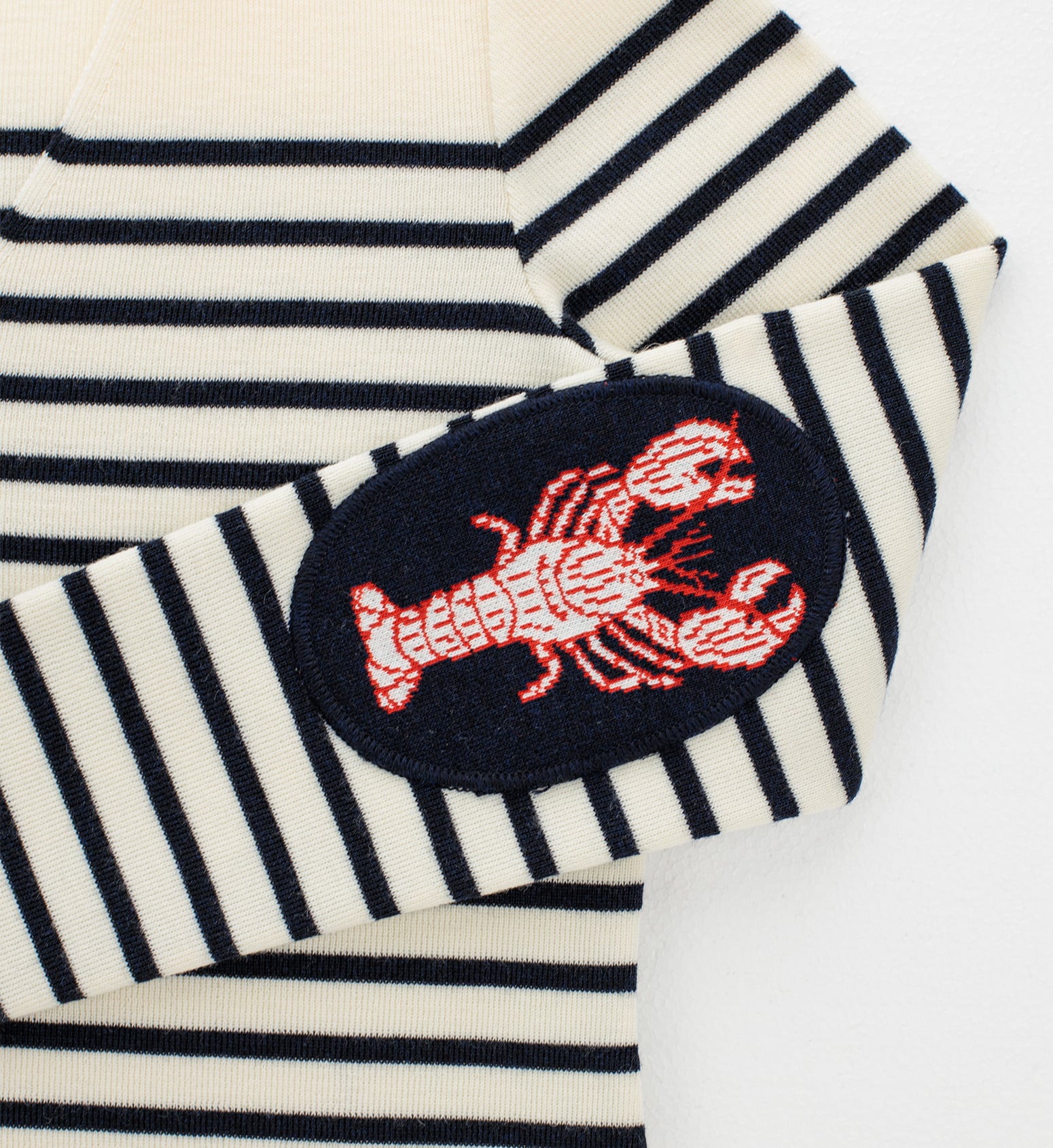 Pull rayé Femme | Col V – HOMARD – Royal Mer – Image 3