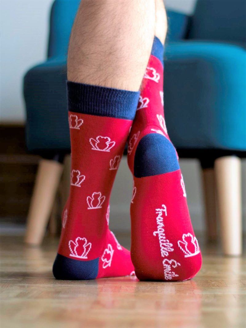 Chaussettes Grenouilles Rouge – Tranquille Emile – Image 3