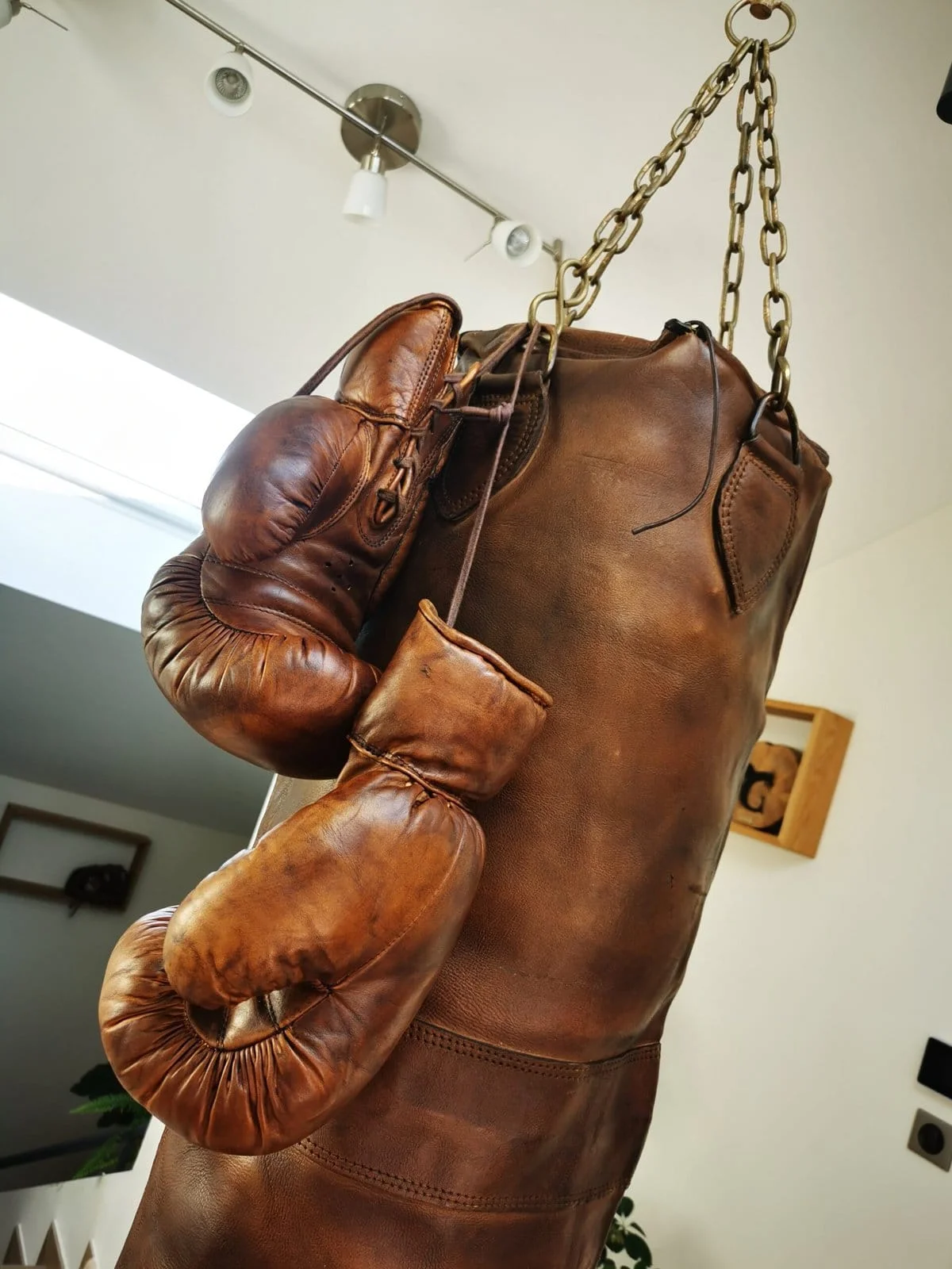 Sac de frappe cuir XXL (160cm) – Image 7