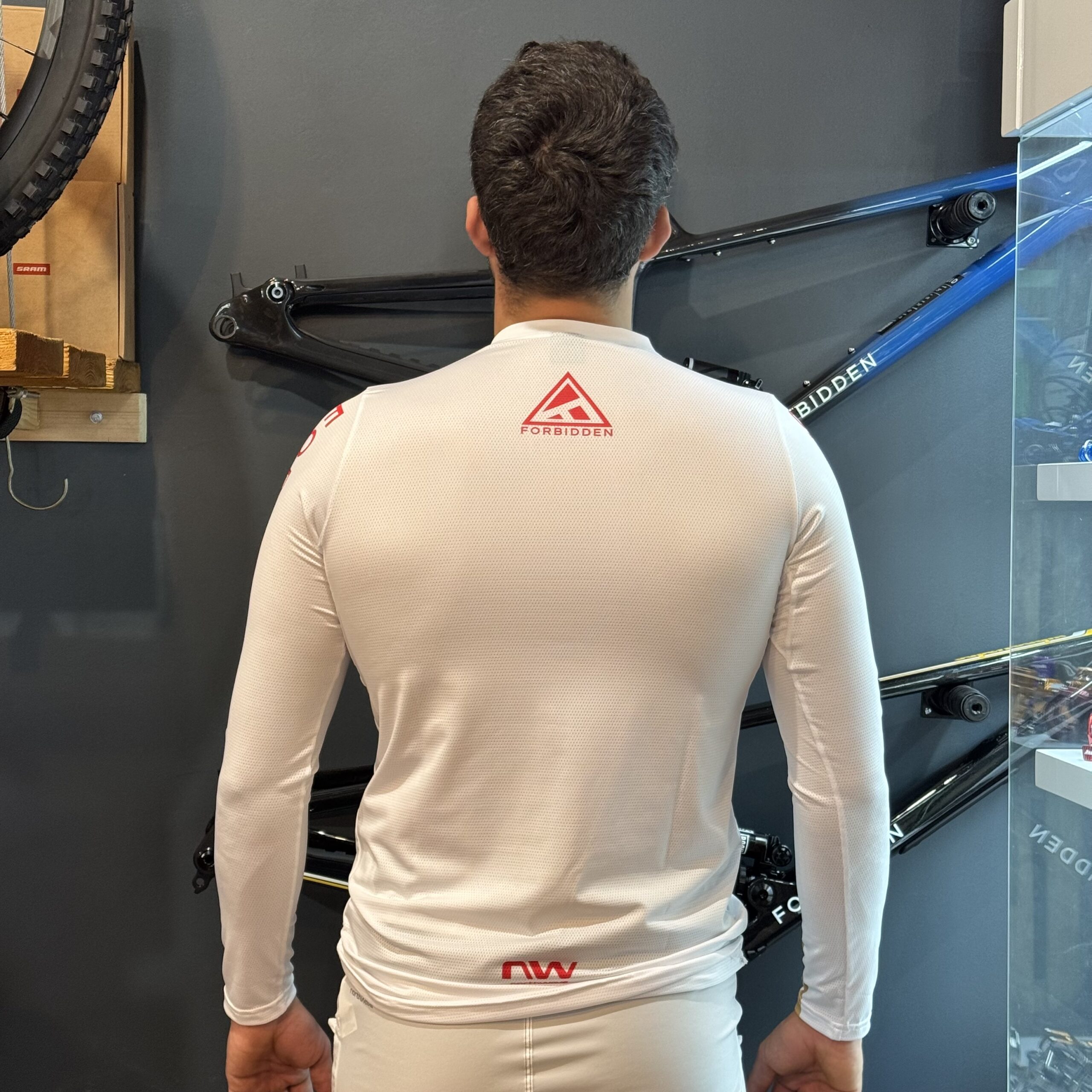 Maillot NORTHWAVE-FORBIDDEN – Manches Longues Blanc – Image 2