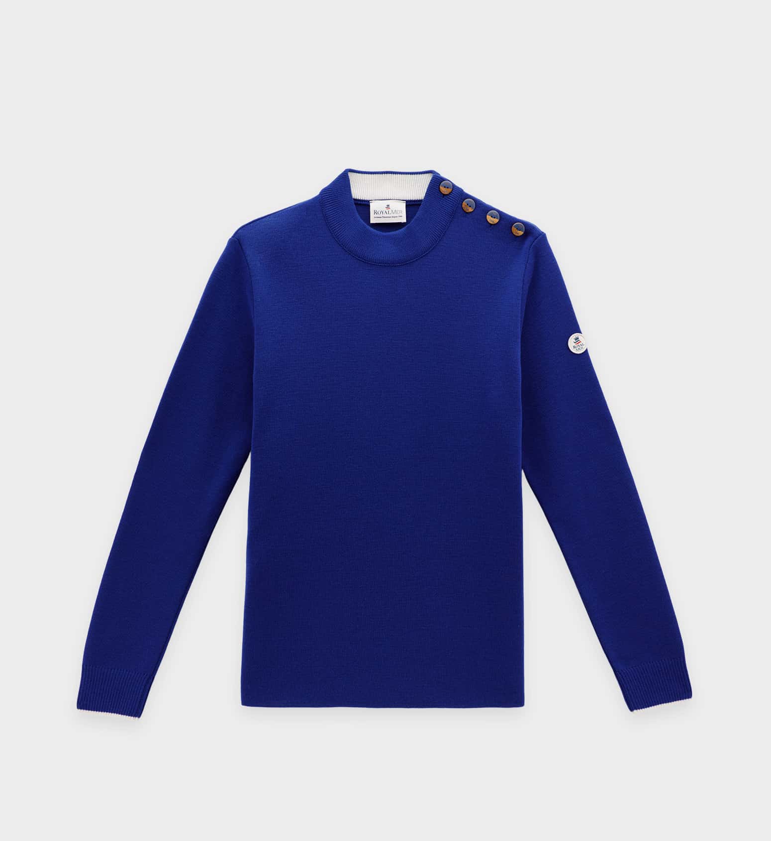 Pull Royal Mer col montant boutonné Marceau – Abysse – Image 5