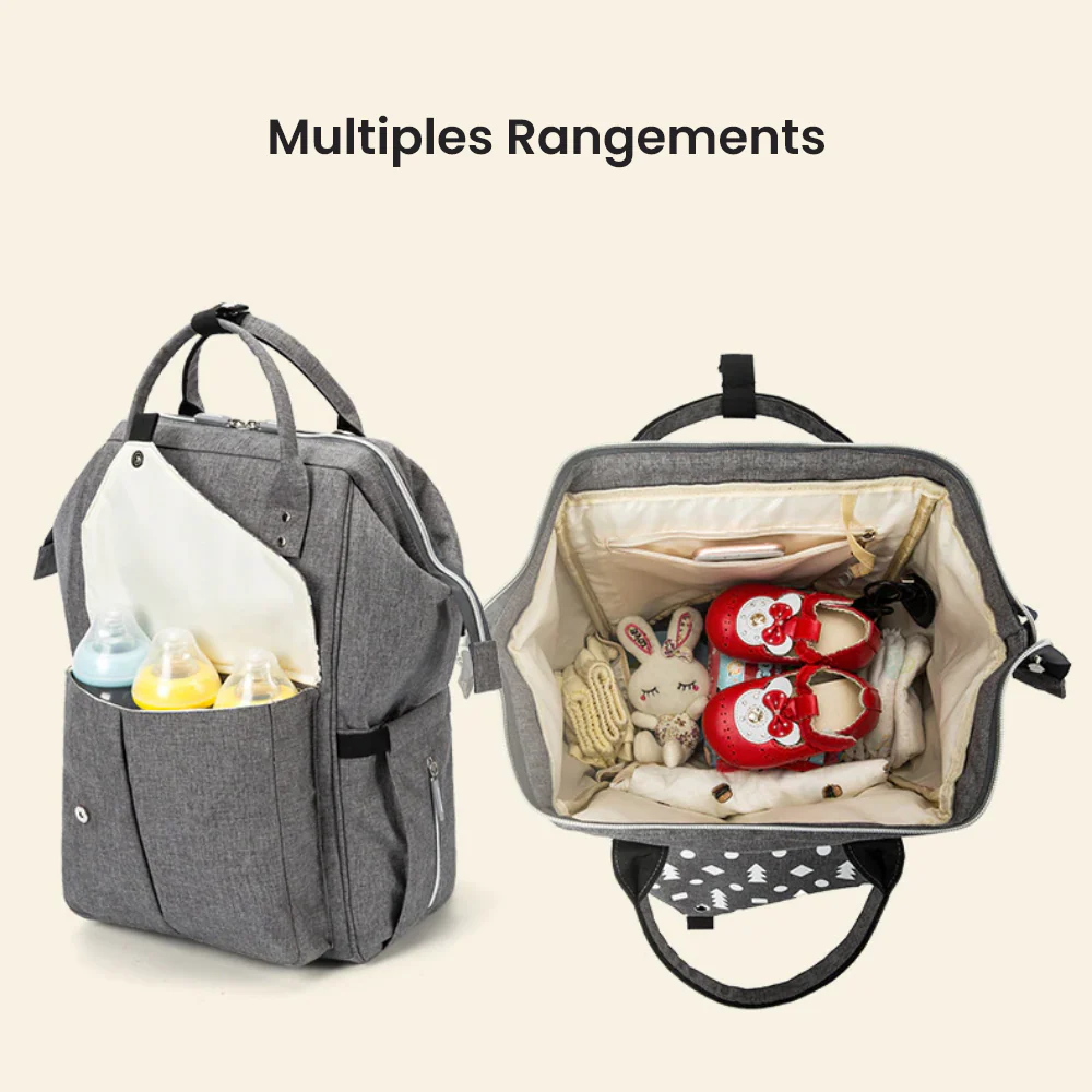 Sac à langer à dos (Denim) – Image 2