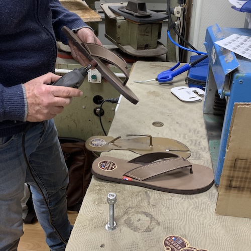 Tong cuir homme CENTURY Marron – Couleur Tong – Image 4