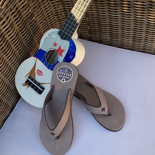 Tong cuir homme CENTURY Marron – Couleur Tong – Image 2