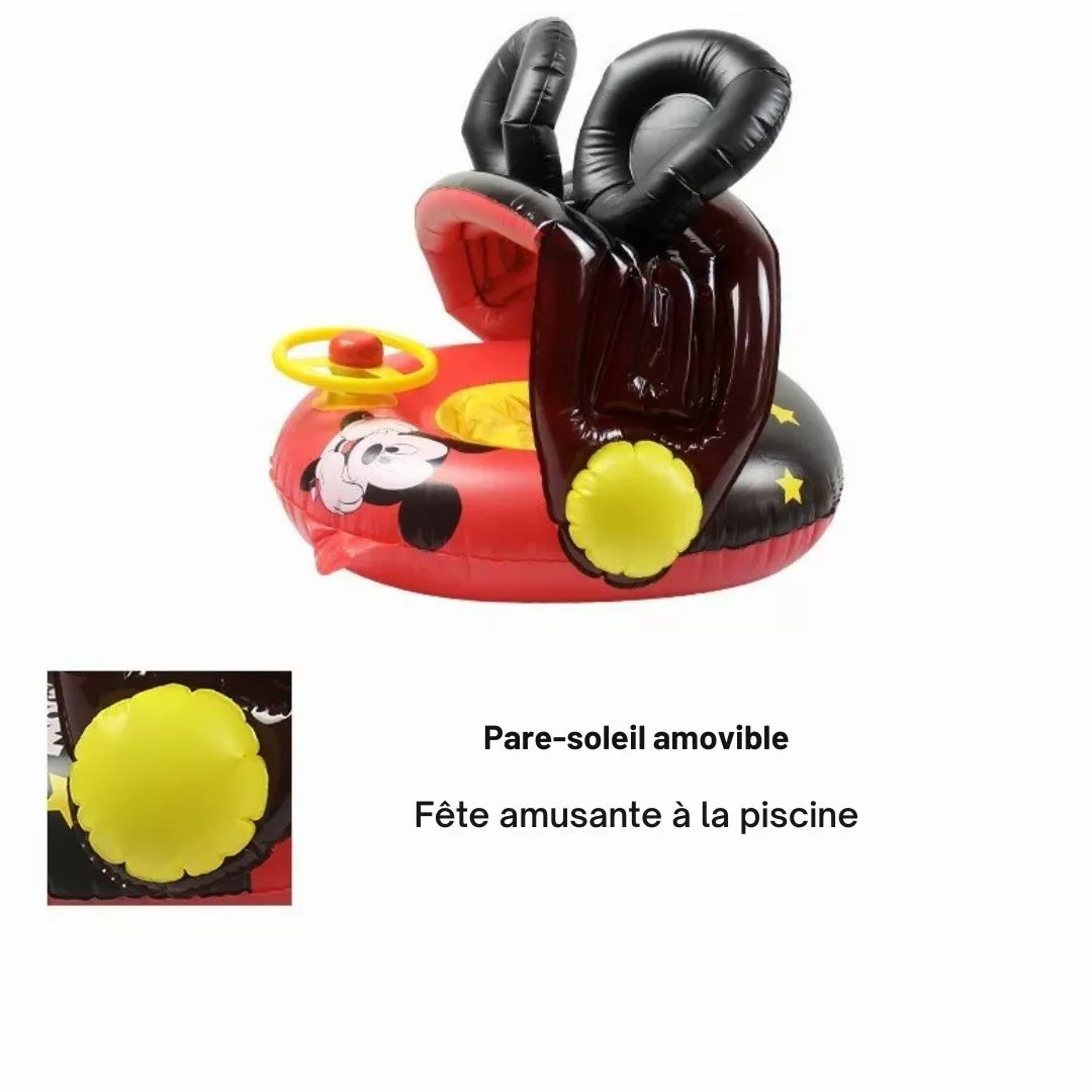 Bouée gonflable Mickey Mouse – Sécurité et fun pour enfants à la piscine – Idéal vacances d’été – Image 5