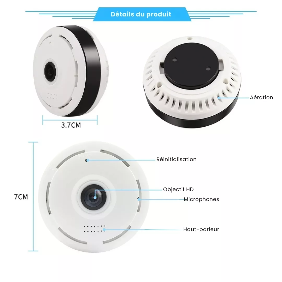 Caméra espion encastrable dans mur placo – Surveillance discrète et invisible pour maison ou bureau sécurisé – Image 8
