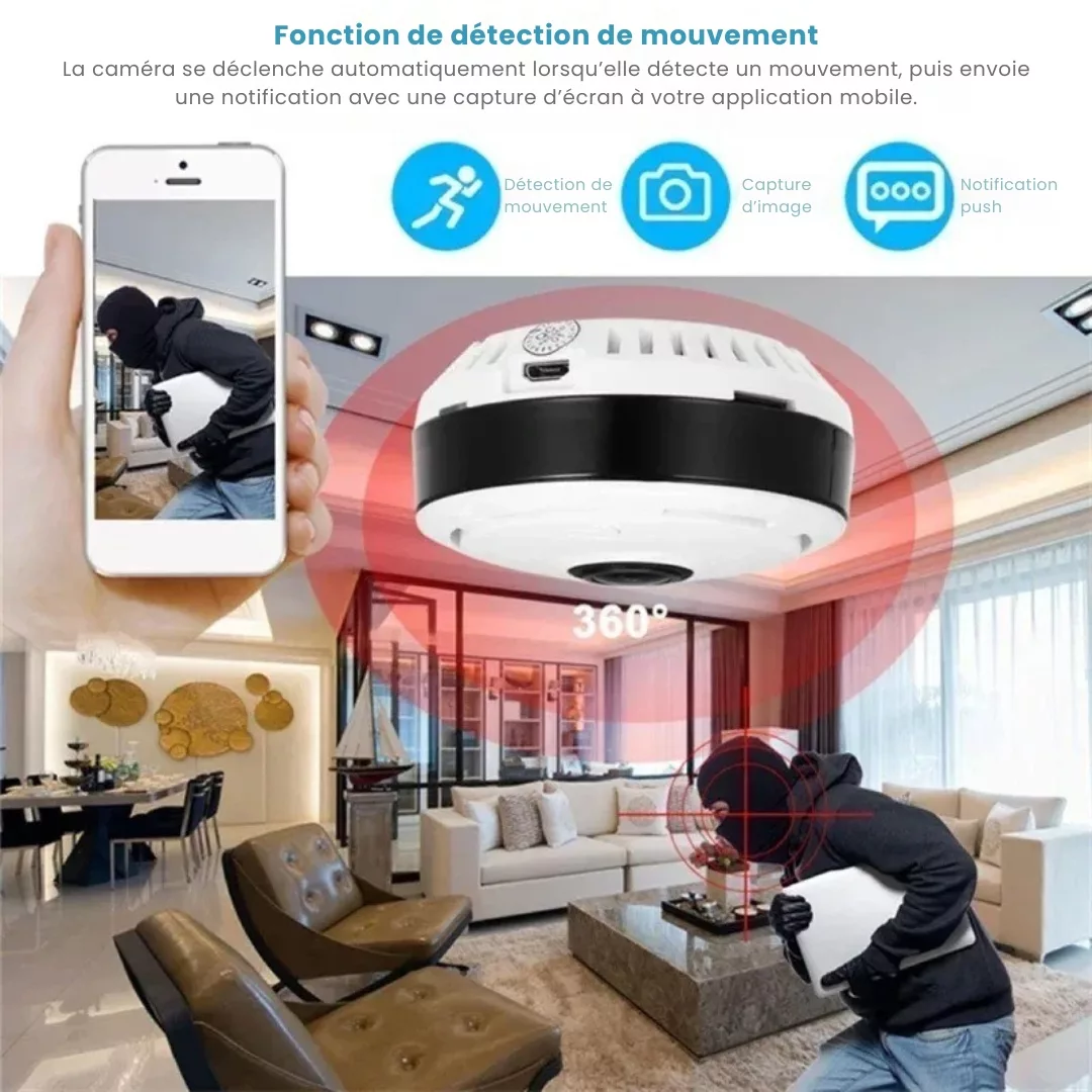 Caméra espion encastrable dans mur placo – Surveillance discrète et invisible pour maison ou bureau sécurisé – Image 2