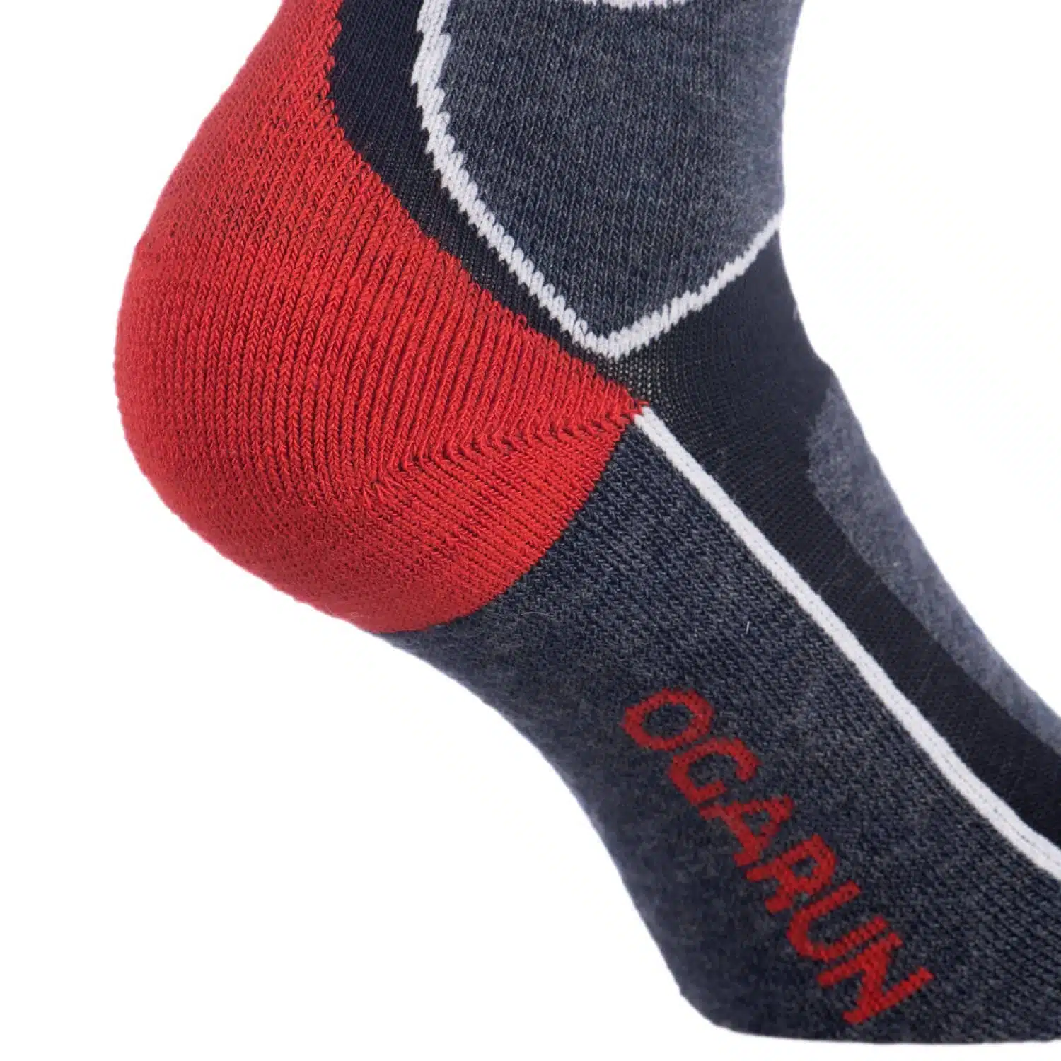 Chaussettes Laine Mérinos – Mixte – Tige haute – Eco-conçues – Rouge/Navy – OGARUN – Image 6
