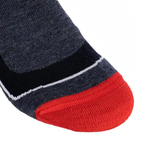 Chaussettes Laine Mérinos – Mixte – Tige haute – Eco-conçues – Rouge/Navy – OGARUN – Image 4