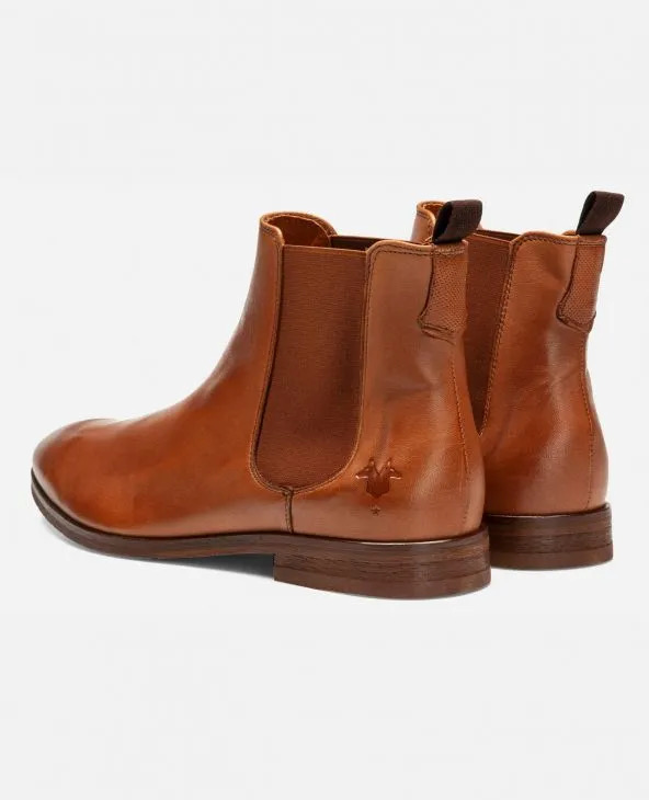 Boots Elastique Cuir CONNOR Cognac – Kost – Image 2