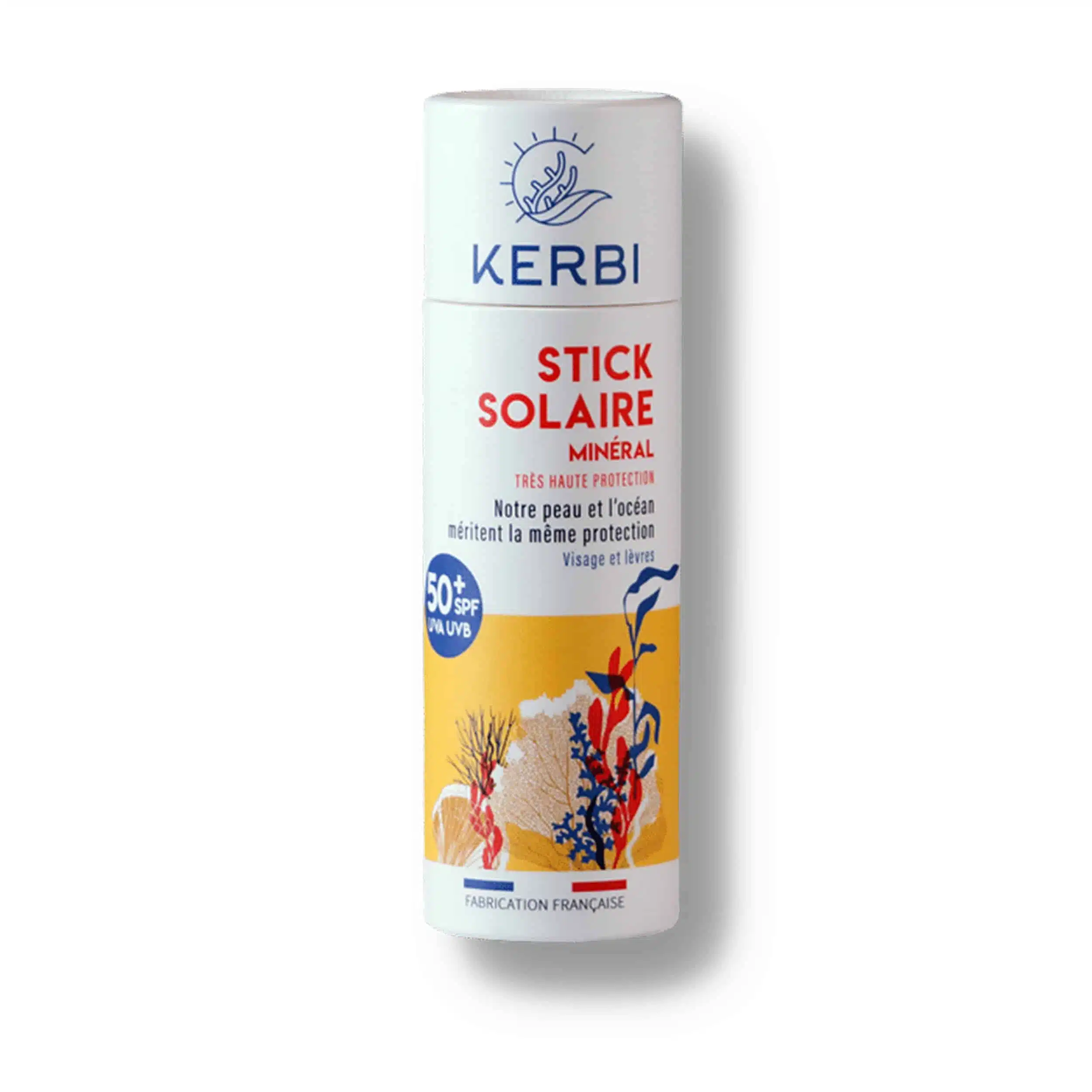 Crème solaire en stick éco-responsable écologique – SPF 50+ – Kerbi
