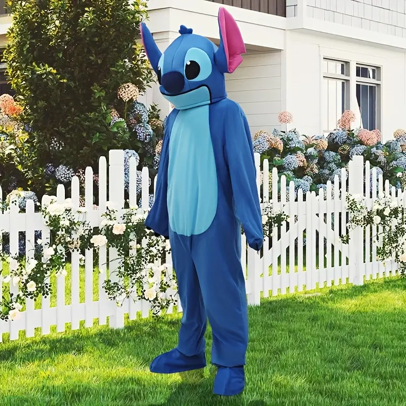 Costume Stitch bleu en peluche – déguisement cosplay doux pour enfants – Image 4