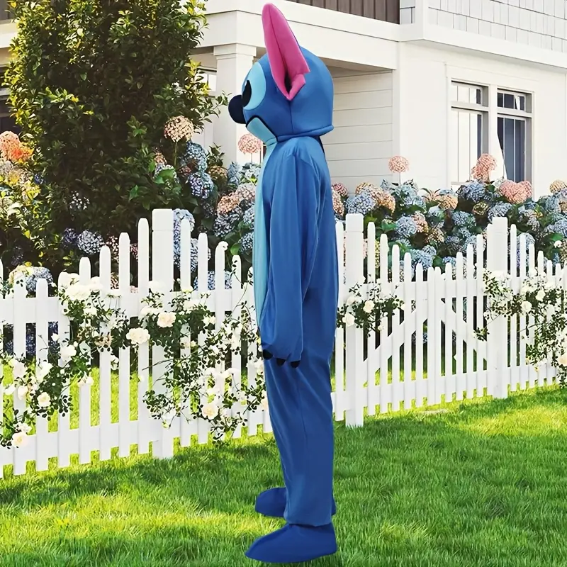 Costume Stitch bleu en peluche – déguisement cosplay doux pour enfants – Image 7
