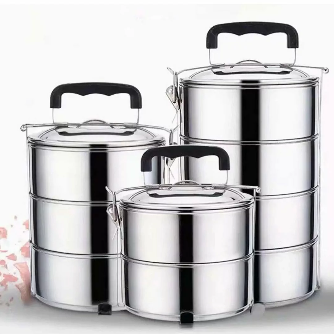 Gamelle inox empilable pour randonnée – Légère, anti-rouille et compacte pour repas nomades réussis