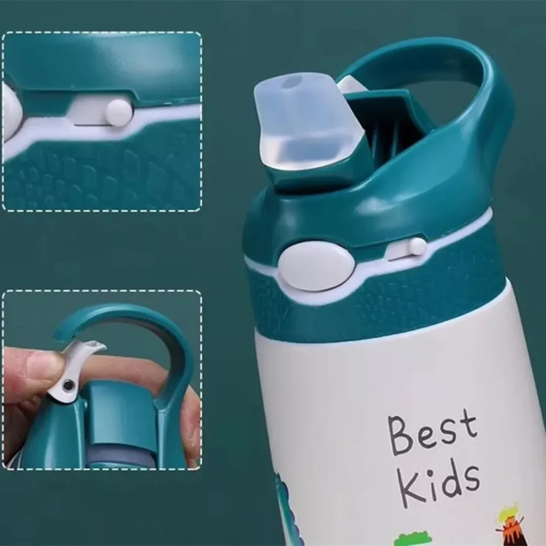 Gourde inox enfant – Écologique et sans BPA – Idéale école et sorties – Léger & durable – Image 5