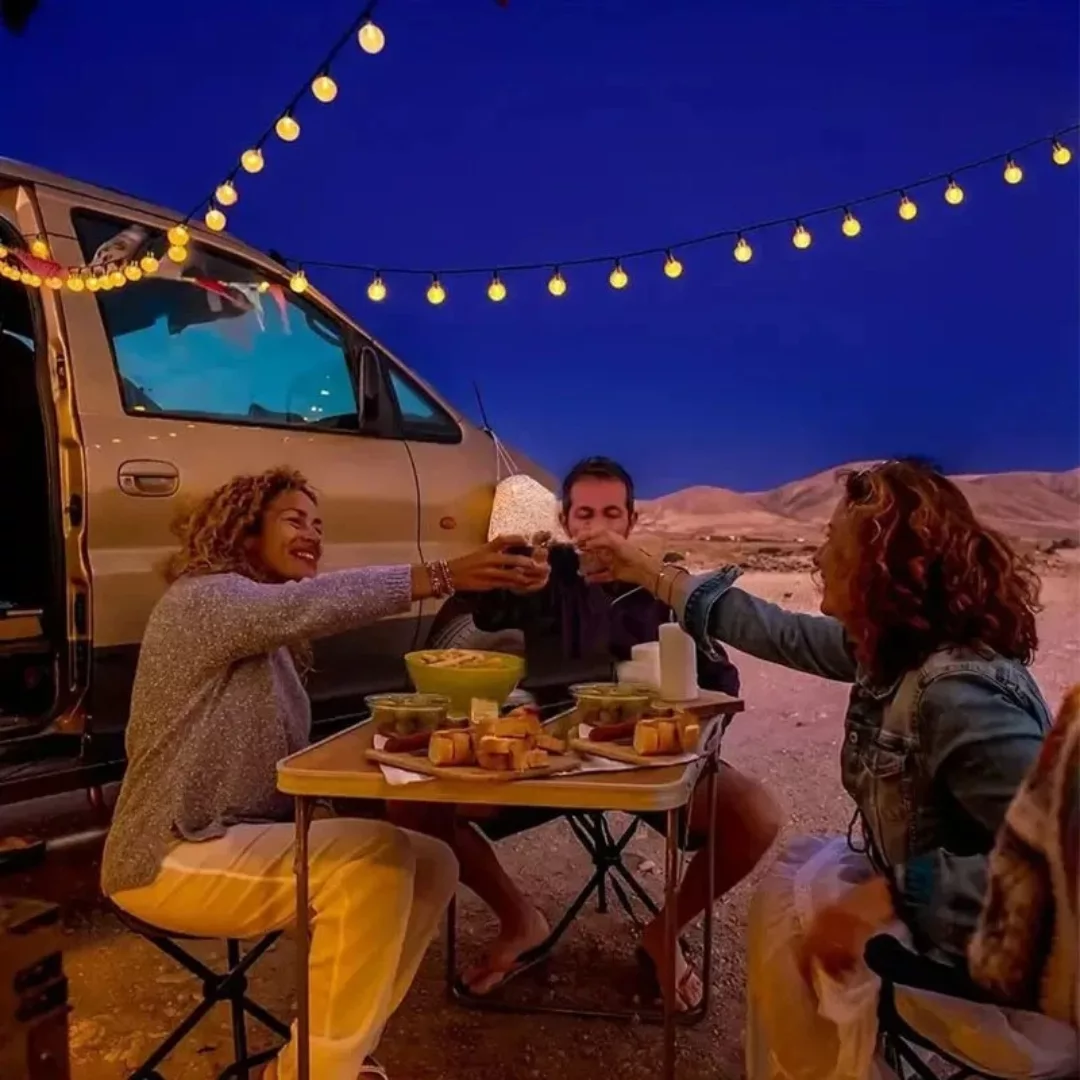 Guirlande lumineuse solaire pour pergola extérieure – Ambiance chaleureuse et éco-friendly pour vos soirées en plein air – Image 3