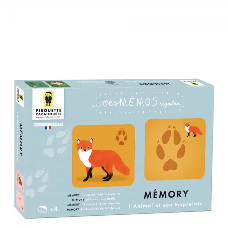 Jeu memory animaux – L’animal et son empreinte – Pirouette Cacahouète – Image 7