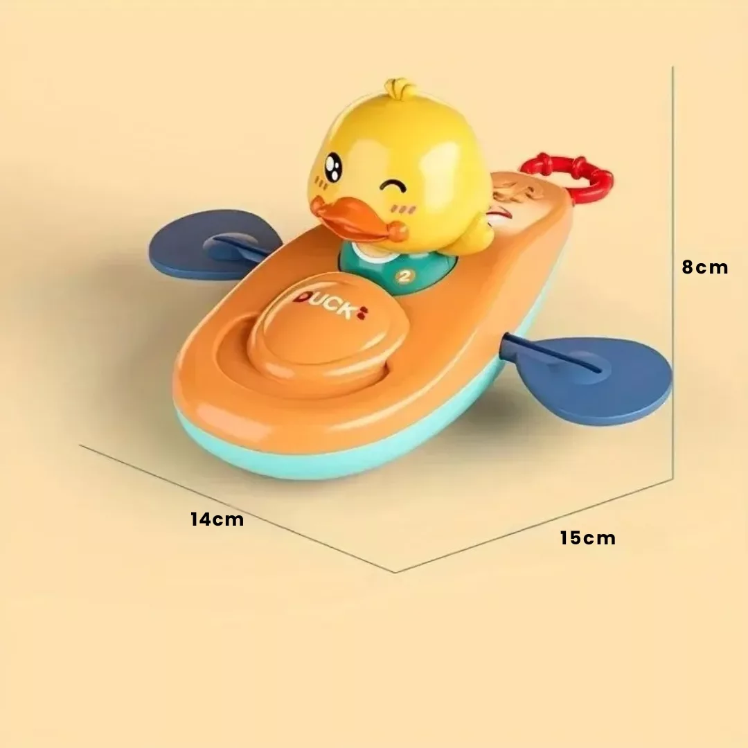 Jouet de kayak petit canard – Cadeau ludique pour le bain ou la plage – Éveil sensoriel et amusement garanti – Image 4