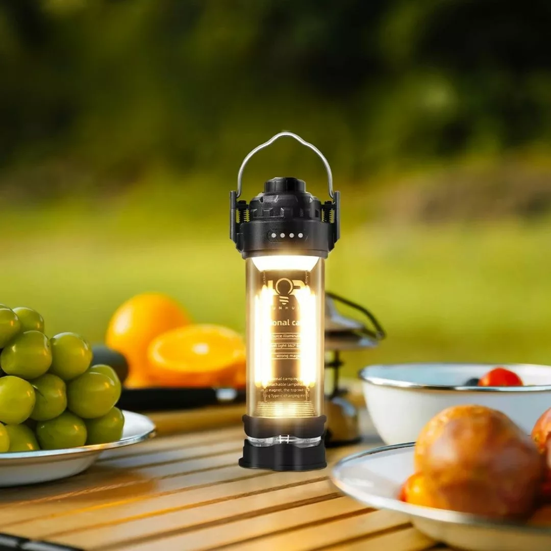 Lanterne portable de camping – lumière LED ultra puissante pour vos nuits en plein air – rechargeable et étanche
