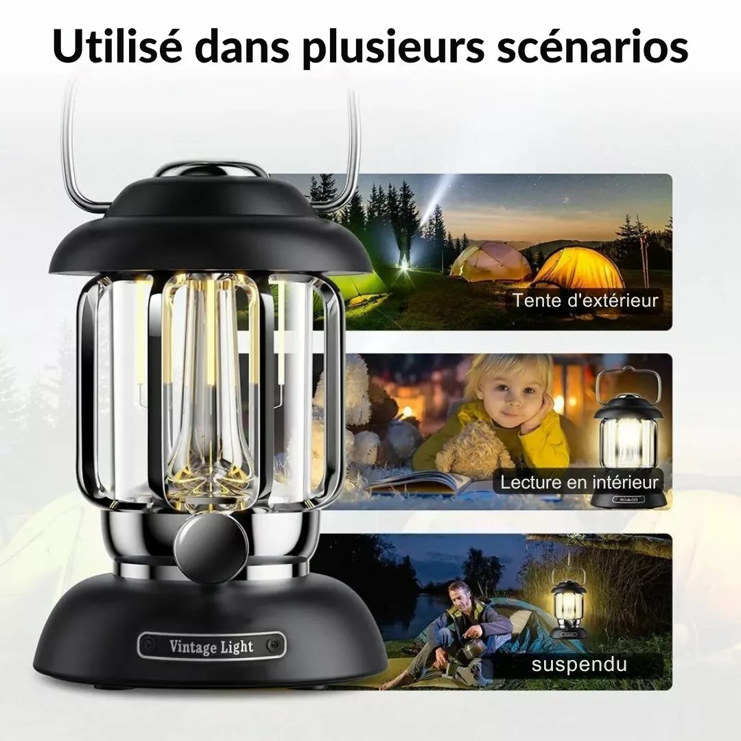 Lanternes extérieures rechargeables usb étanches – Éclairez vos nuits en plein air avec une lumière puissante et résistante à l’eau – Image 3