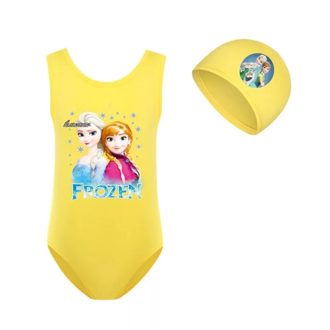 Maillot de bain reine des neiges – Confort et magie pour petites princesses à la plage ou à la piscine – Image 3