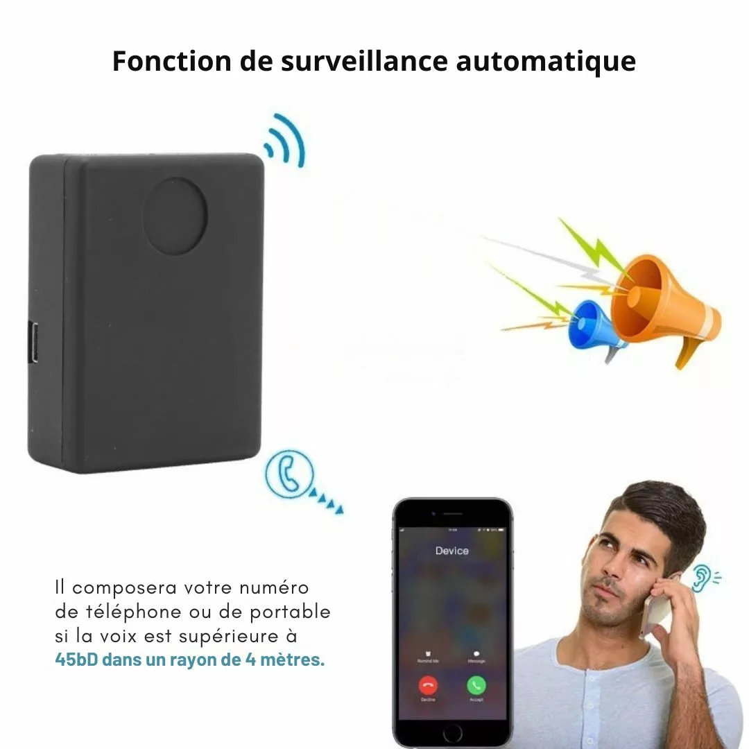 Micro espion gsm dissimulable dans meuble – Surveillance audio discrète et illimitée à distance via carte SIM – Image 2