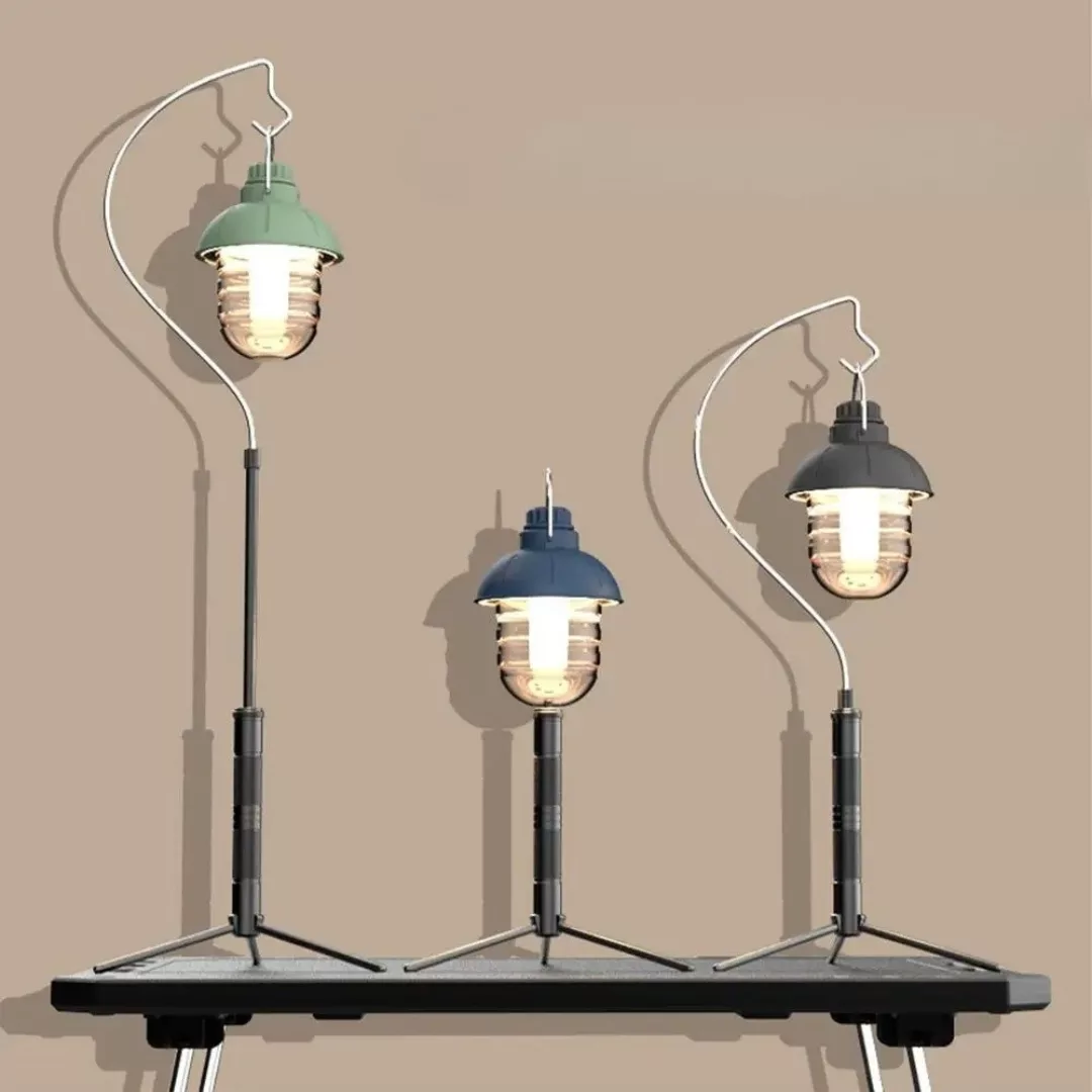 Mini trépied réglable lampe camping – Éclairage stable en plein air, léger et compact pour bivouac – Image 3