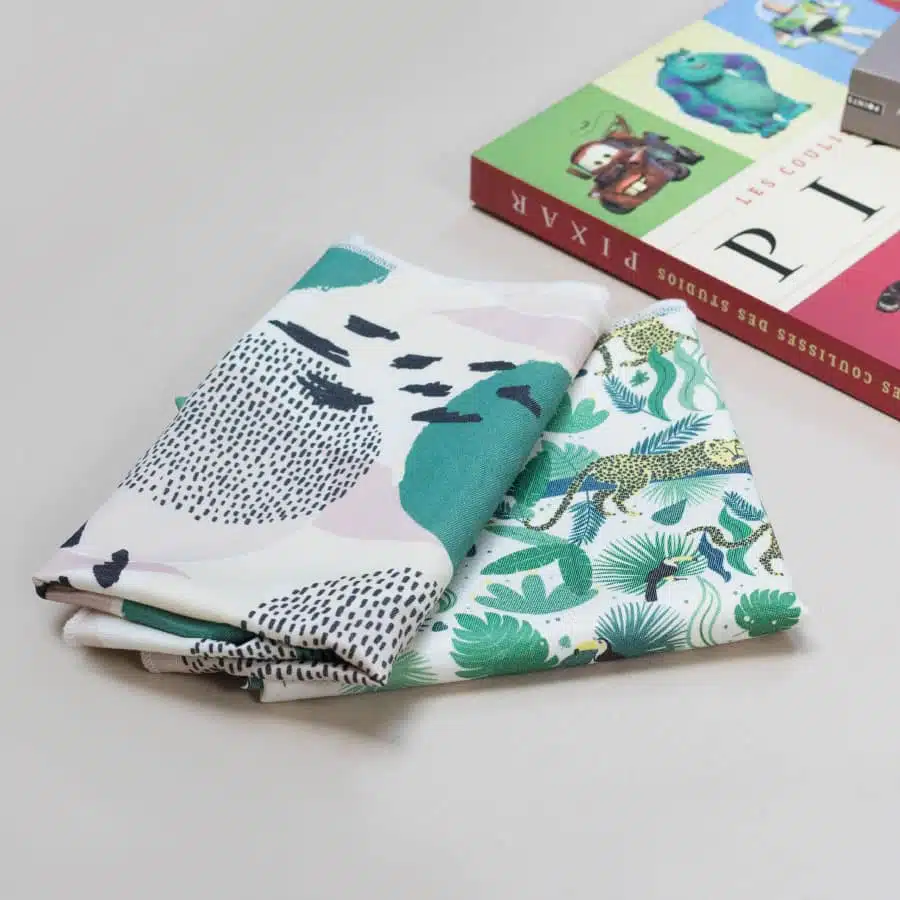 Emballage cadeau réutilisable recyclé – Grand motif Flower – Paké – Image 5