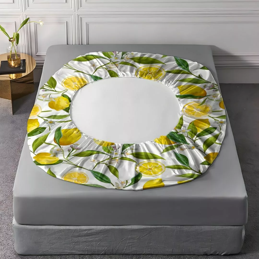 Parure de lit imprimé citron frais – Ambiance vitaminée et estivale pour une chambre pleine de fraîcheur – Image 6