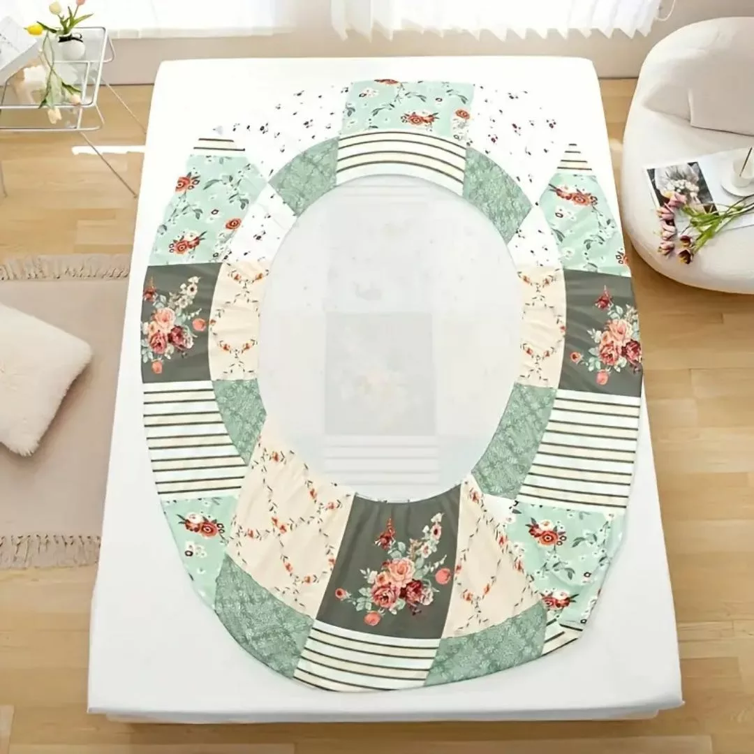 Parure de lit patchwork floral élégant – Ambiance romantique et cosy – Confort doux et raffiné pour une chambre stylée – Image 5