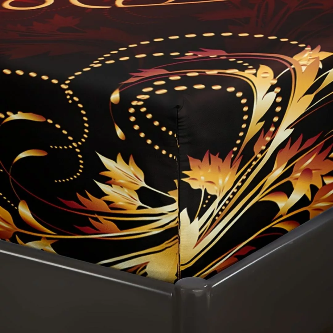 Parure de lit soleil lune dorés royaux – Élégance mystique et confort luxueux pour des nuits féériques – Image 5