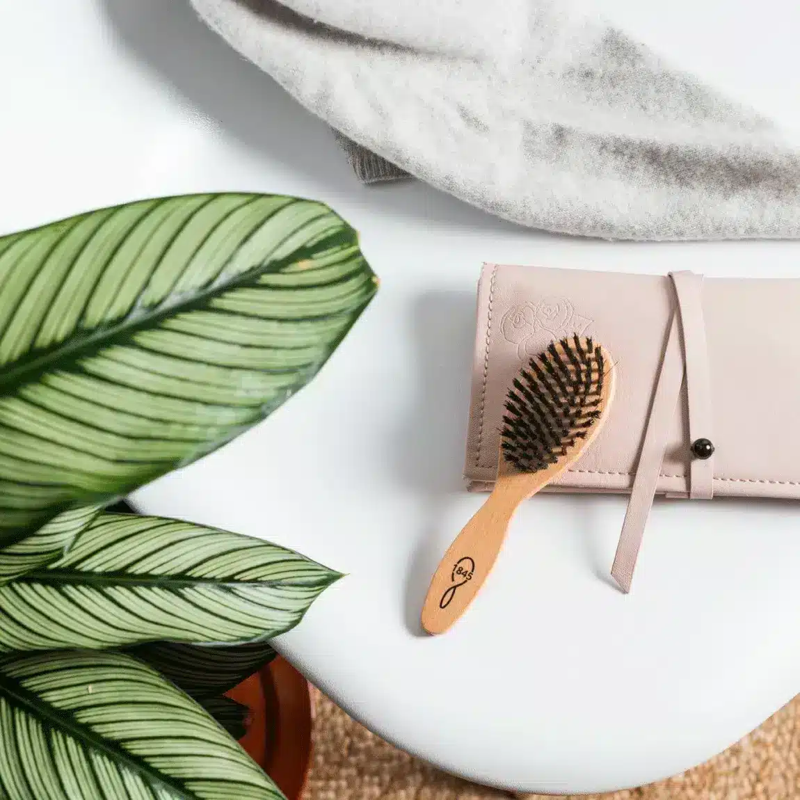 Petite brosse à cheveux en bois éco-responsable fabriquée en France – 1845 – Image 2