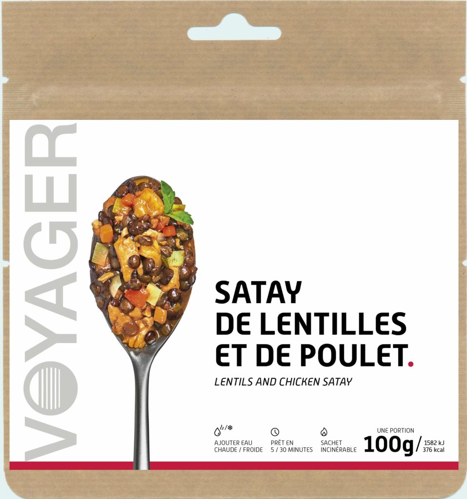 Plat Lyophilisé MX3 Adventure – Lentilles Au Jambon, Portion Individuelle, Prêt En Minutes, Ultra-léger
