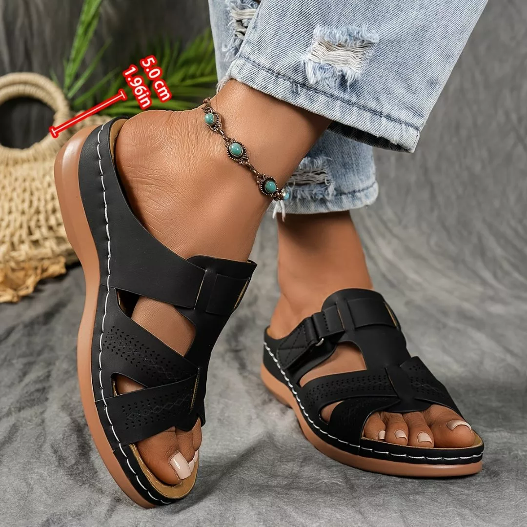 Sandales orthopédiques antidérapantes à bride – confort absolu pour pieds sensibles – marche stable et sans douleur – Image 3