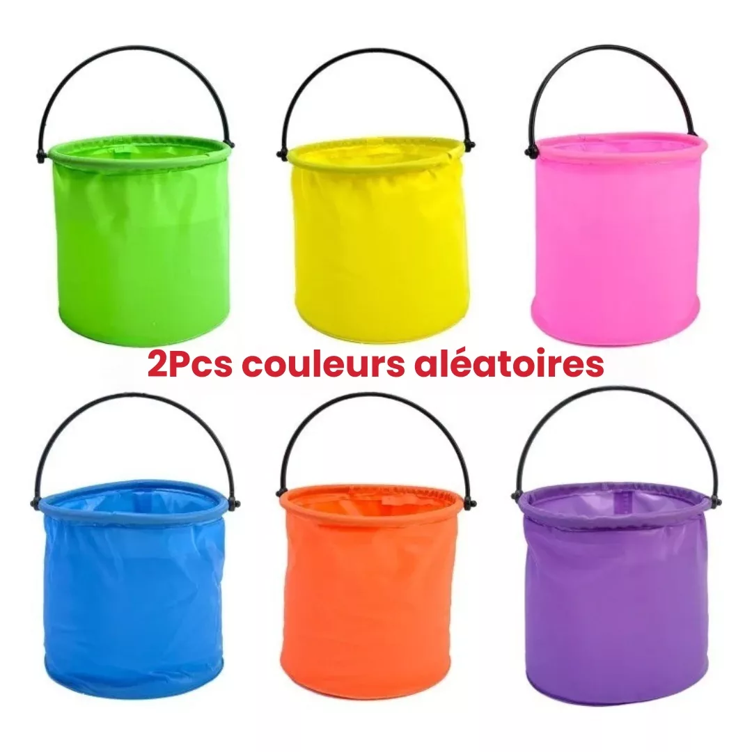 Seau de sable de plage pliable – Image 3