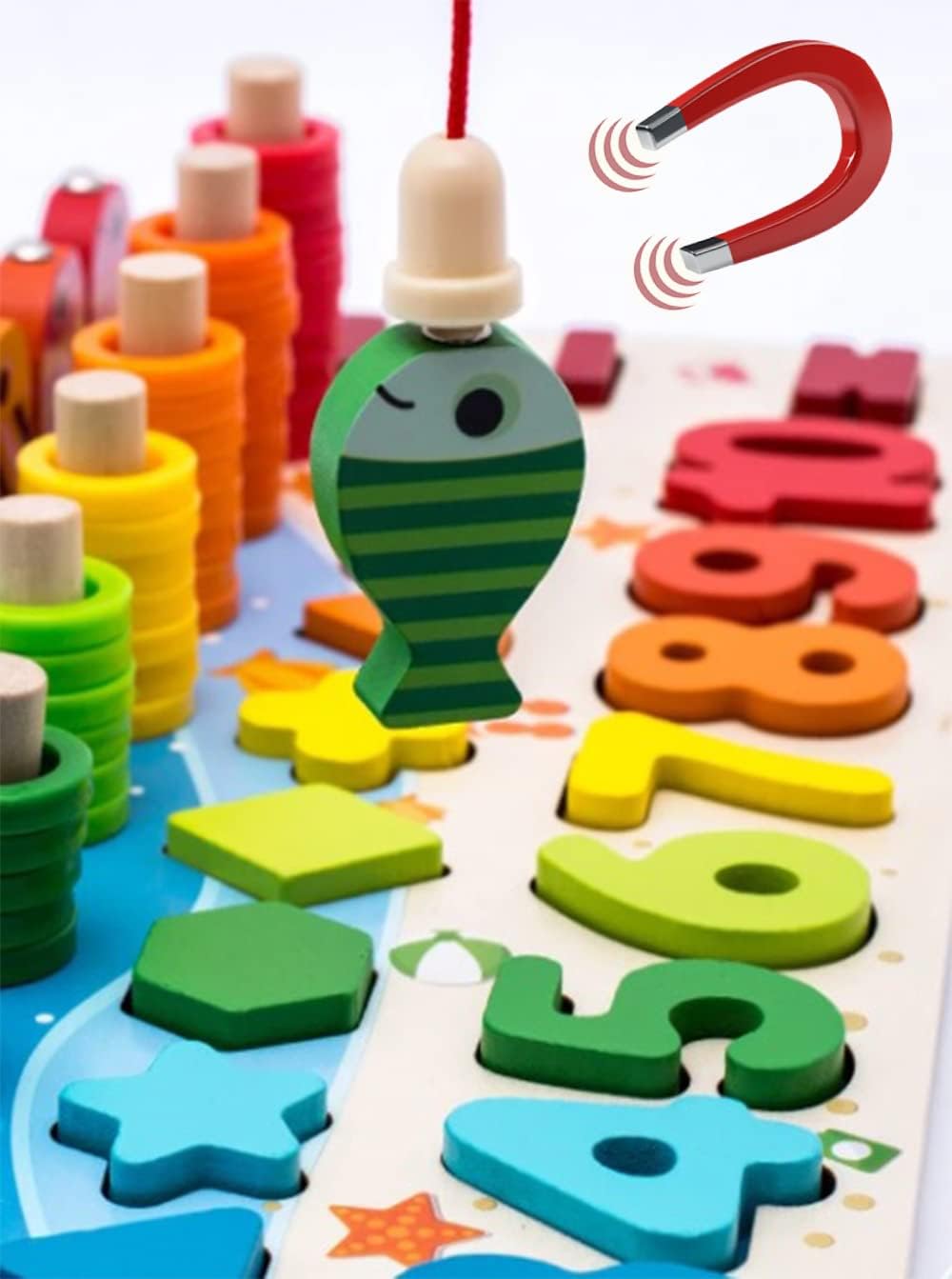 Puzzle Éducatif Montessori en Bois – Jeu 5 en 1 – Image 6