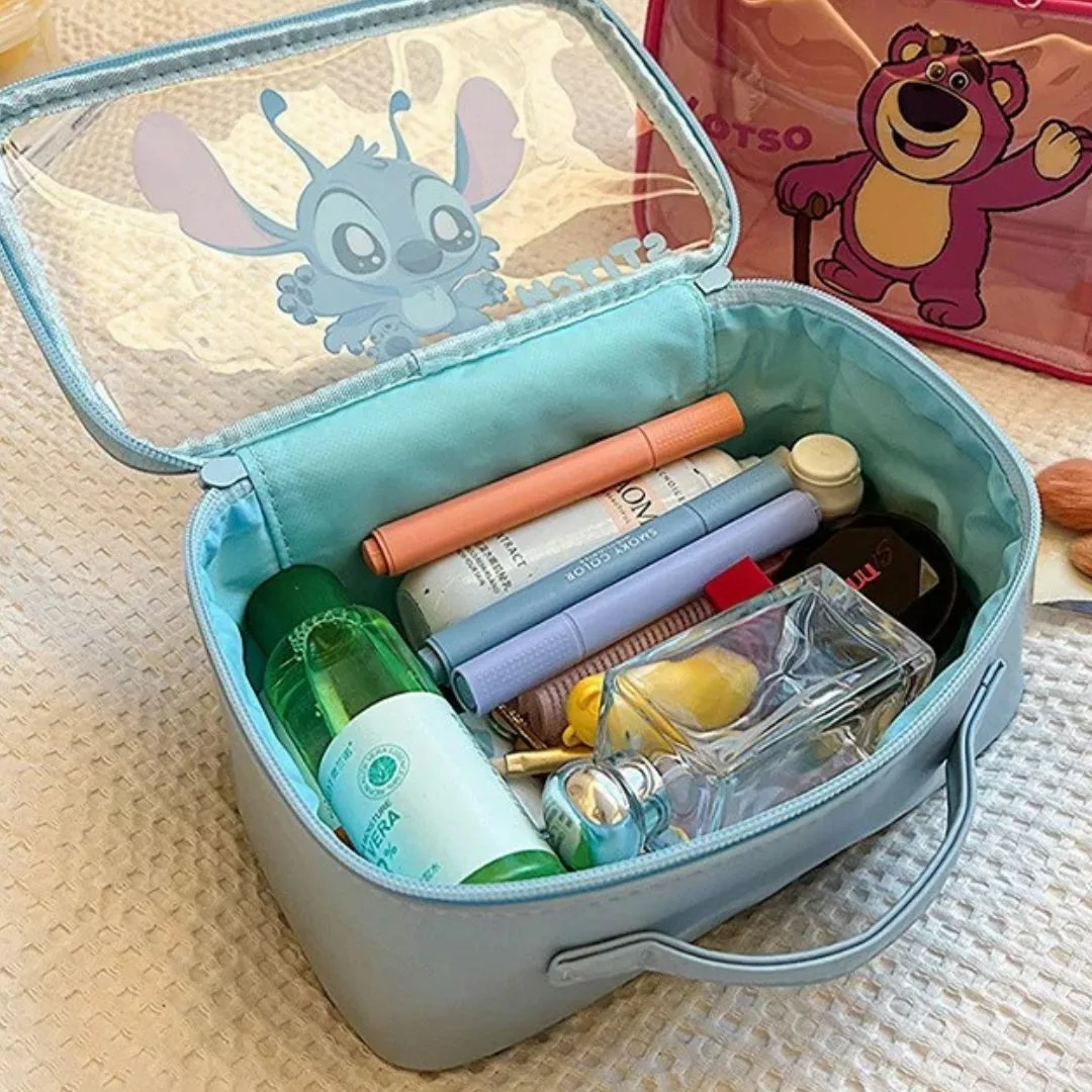 Trousse de toilette stitch – Compacte et mignonne pour enfants – Idéale voyages et organisation quotidienne – Image 3