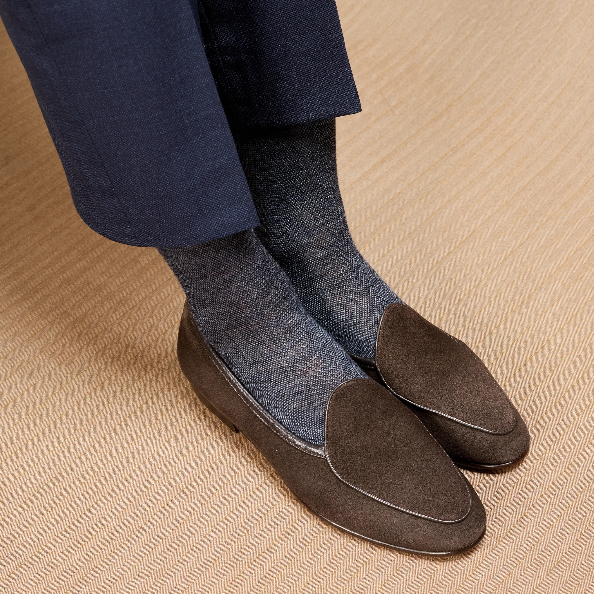 Bleu denim & Marine - Caviar - Laine – Image 4