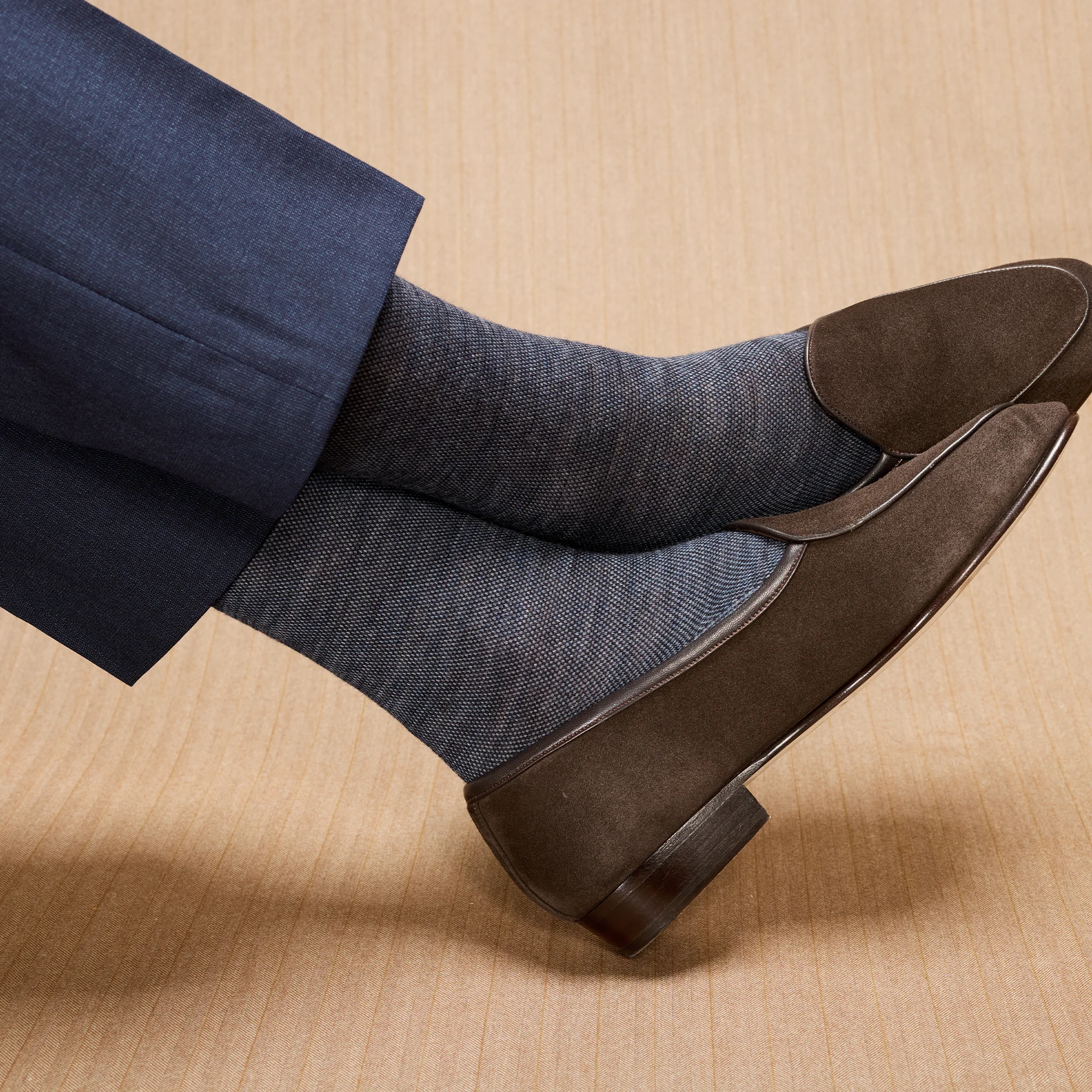 Bleu denim & Marine - Caviar - Laine – Image 2