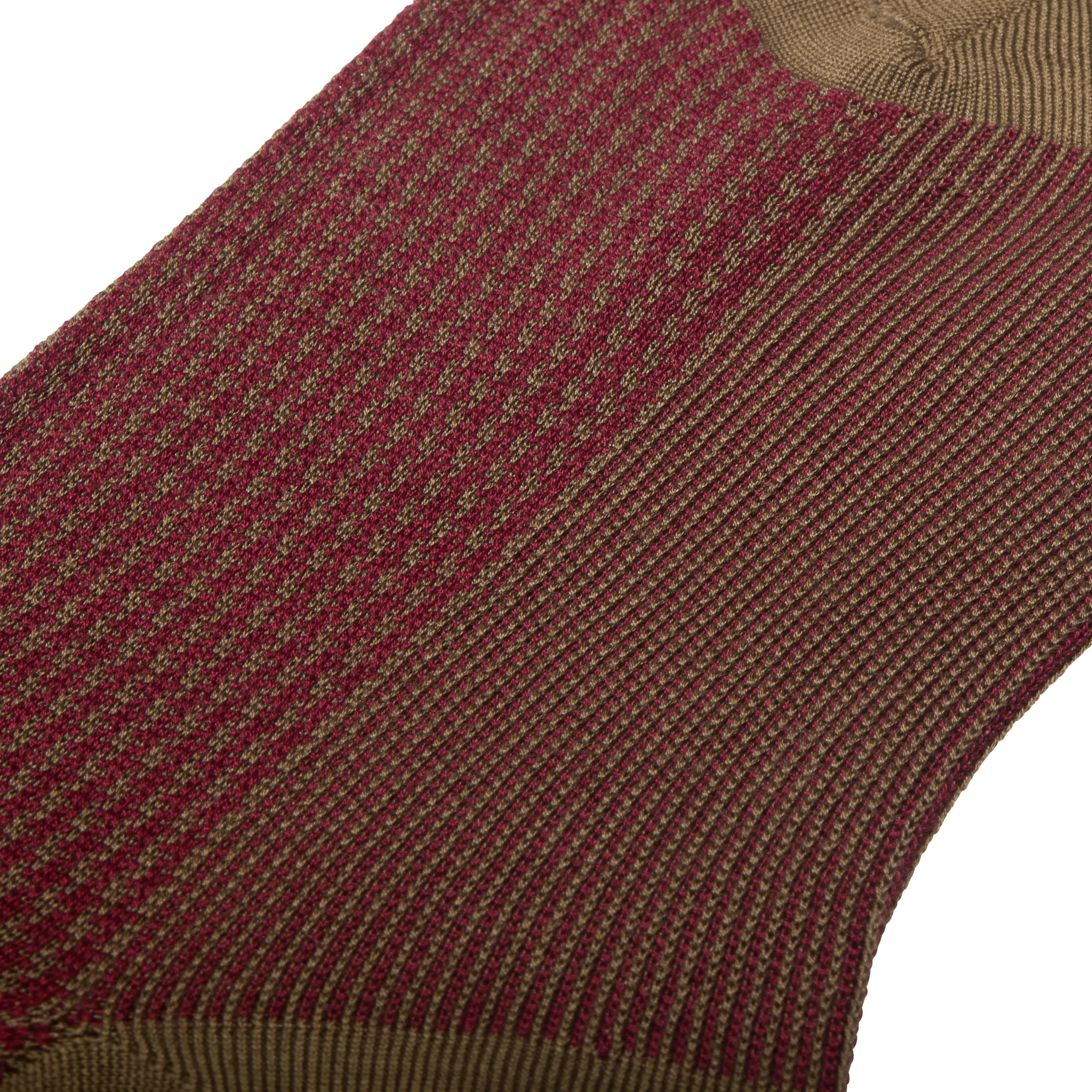 Taupe & Bordeaux - Pied-de-poule - Fil d'Écosse – Image 7
