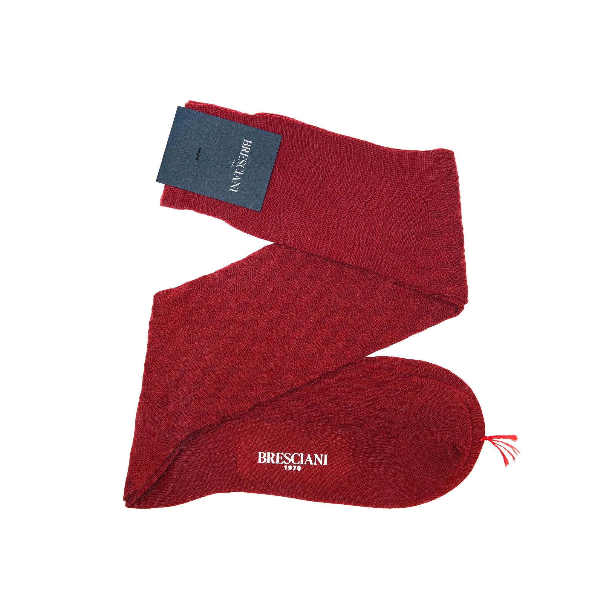Rouge grenat - Natté - Laine – Image 4