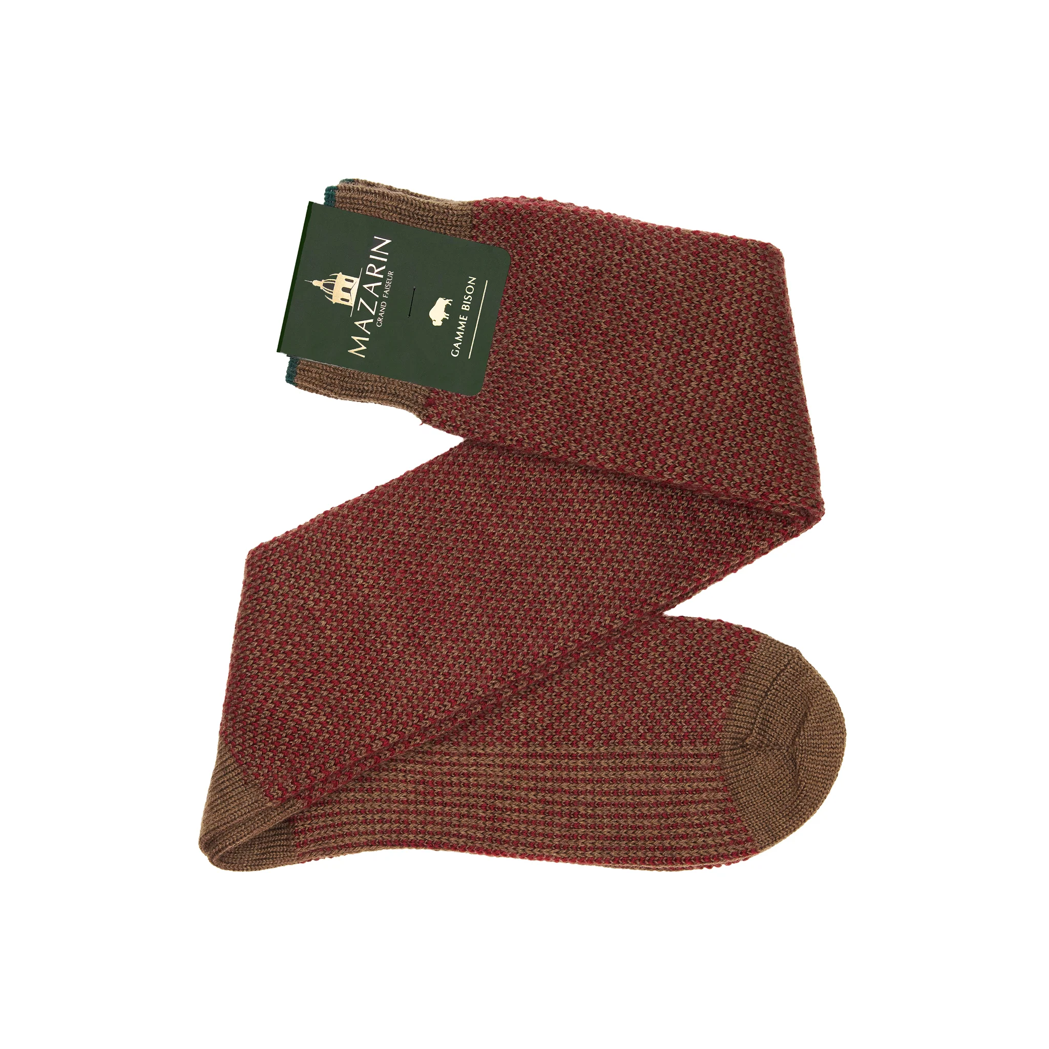 Taupe & Rouge - Gamme Bison Caviar - Laine – Image 7