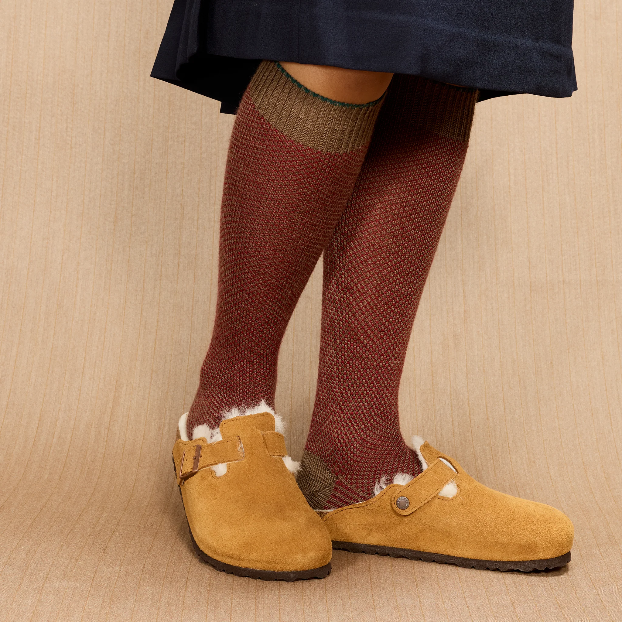 Taupe & Rouge - Gamme Bison Caviar - Laine – Image 3