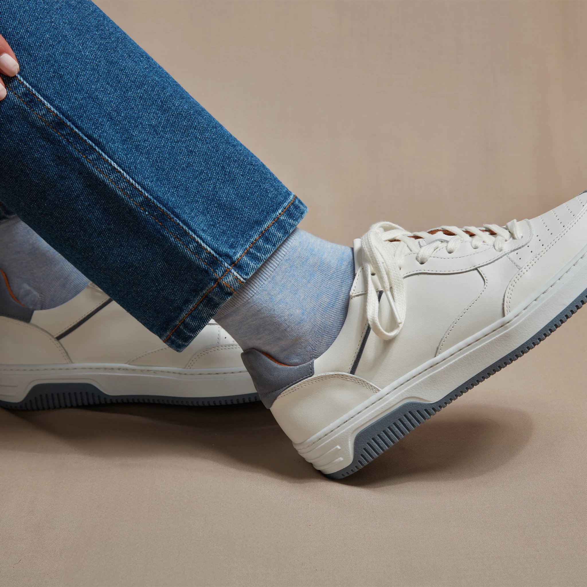 Bleu ciel - Coton Supersoft - Cheville – Image 4